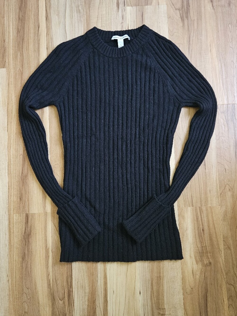 Cashmere Wool Blend Black Pullover Sweater